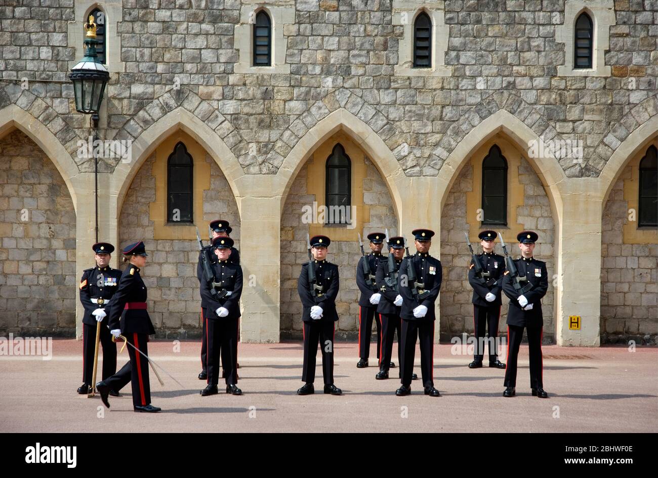 Gardes du château de Windsor. Windsor, Angleterre, Royaume-Uni Banque D'Images