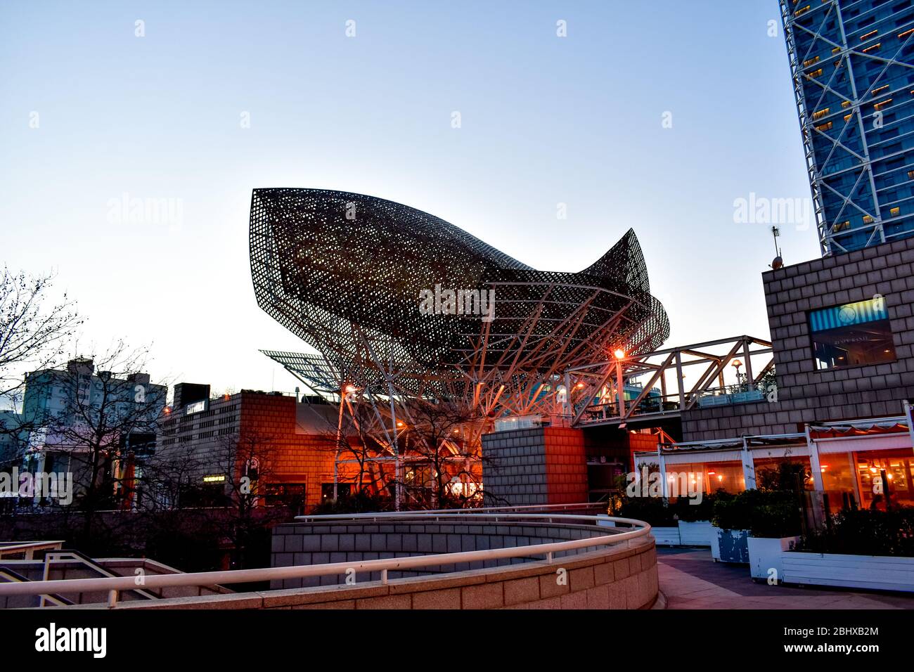 Poisson par Frank Ghery Banque D'Images