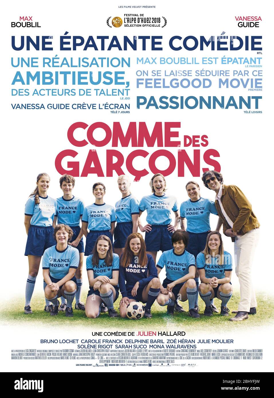 Comme des garçons année : 2018 France Directeur : Julien Hallard Max Boublil Poster (FR) Banque D'Images