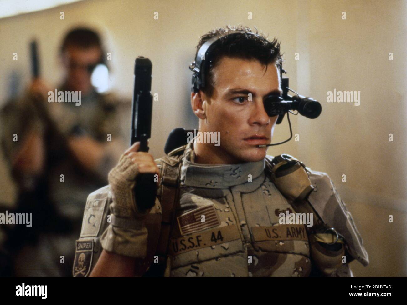 Année universelle du soldat : 1992 USA Directeur : Roland Emmerich Jean-Claude Van Damme Banque D'Images