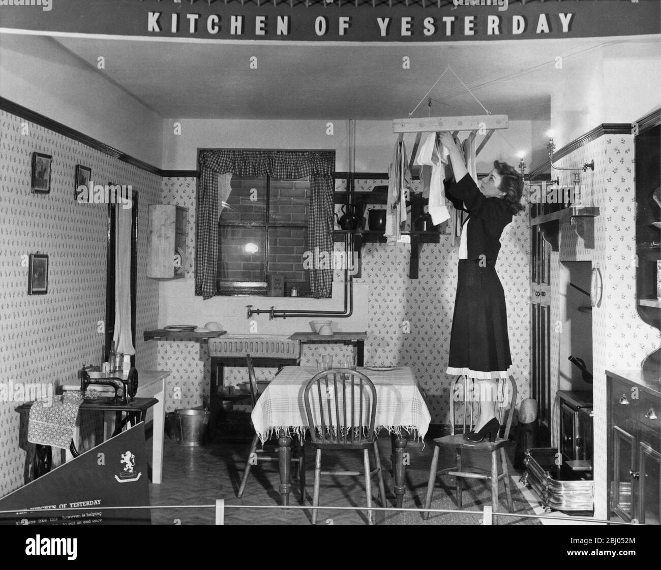 La cuisine d'hier à l'exposition idéale à la maison à Olympia. Mars 1949 Banque D'Images