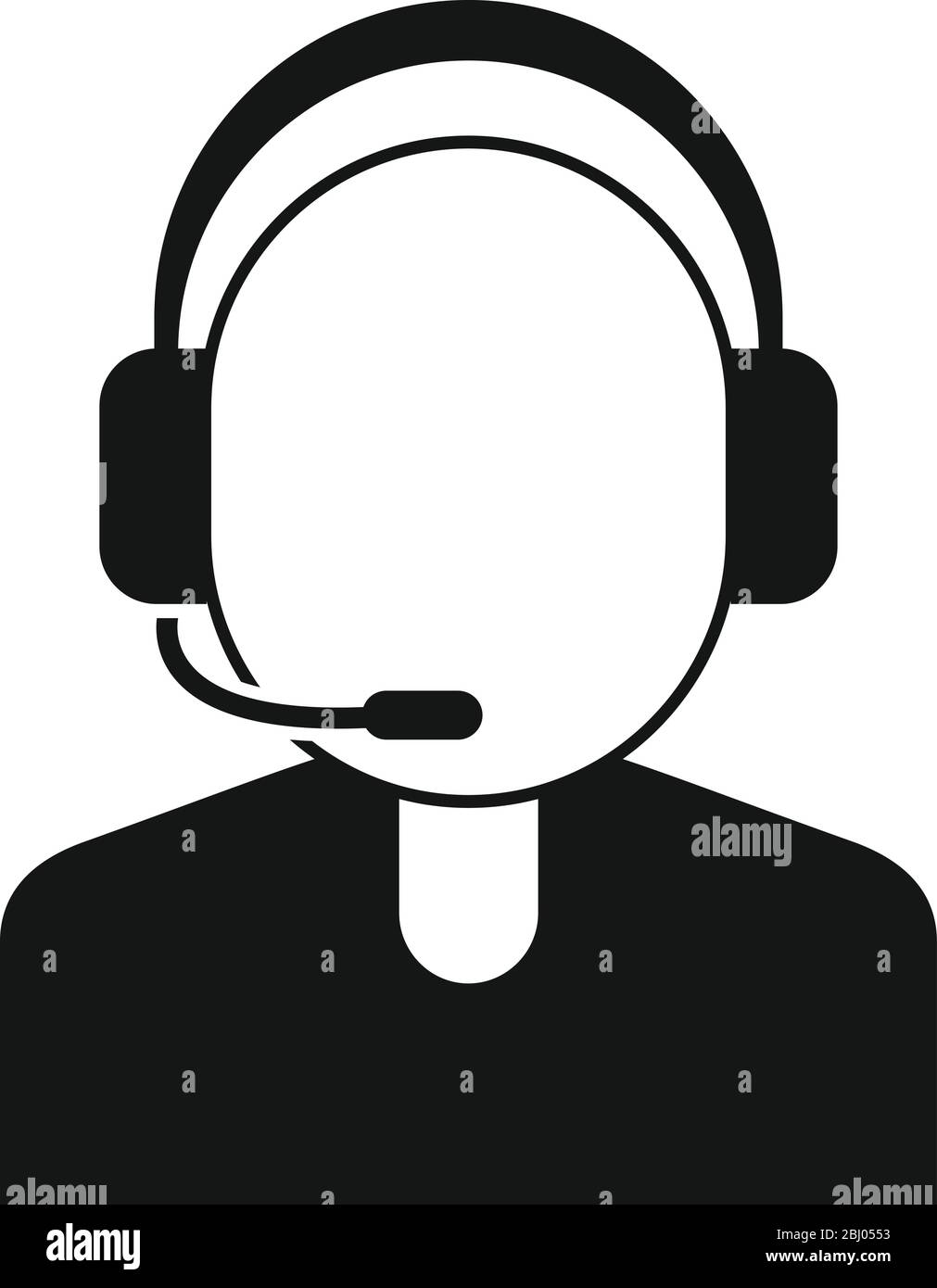 Icône du centre d'appels de livraison gratuite. Illustration simple de l'icône vectorielle de centre d'appels de livraison gratuite pour la conception Web isolée sur fond blanc Illustration de Vecteur