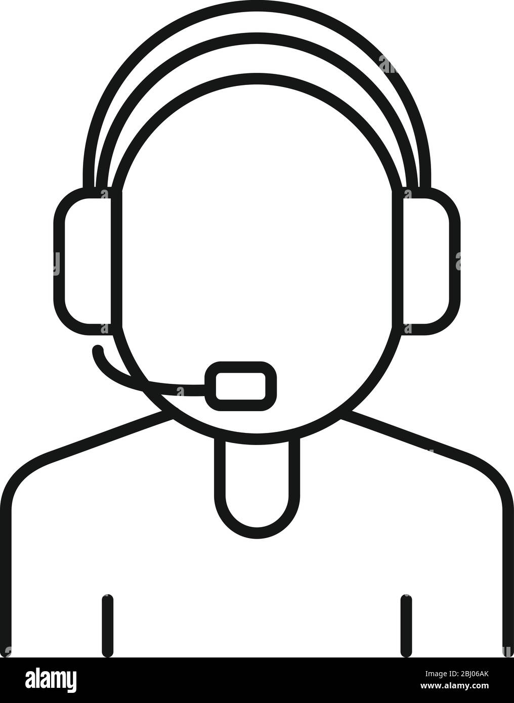 Icône du centre d'appels de livraison gratuite. Présenter l'icône vectorielle du centre d'appels de livraison gratuite pour la conception Web isolée sur fond blanc Illustration de Vecteur