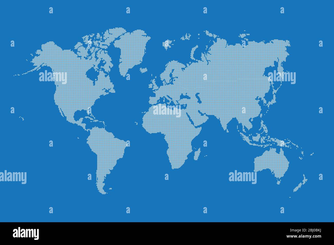 Carte du monde en demi-ton Illustration de Vecteur