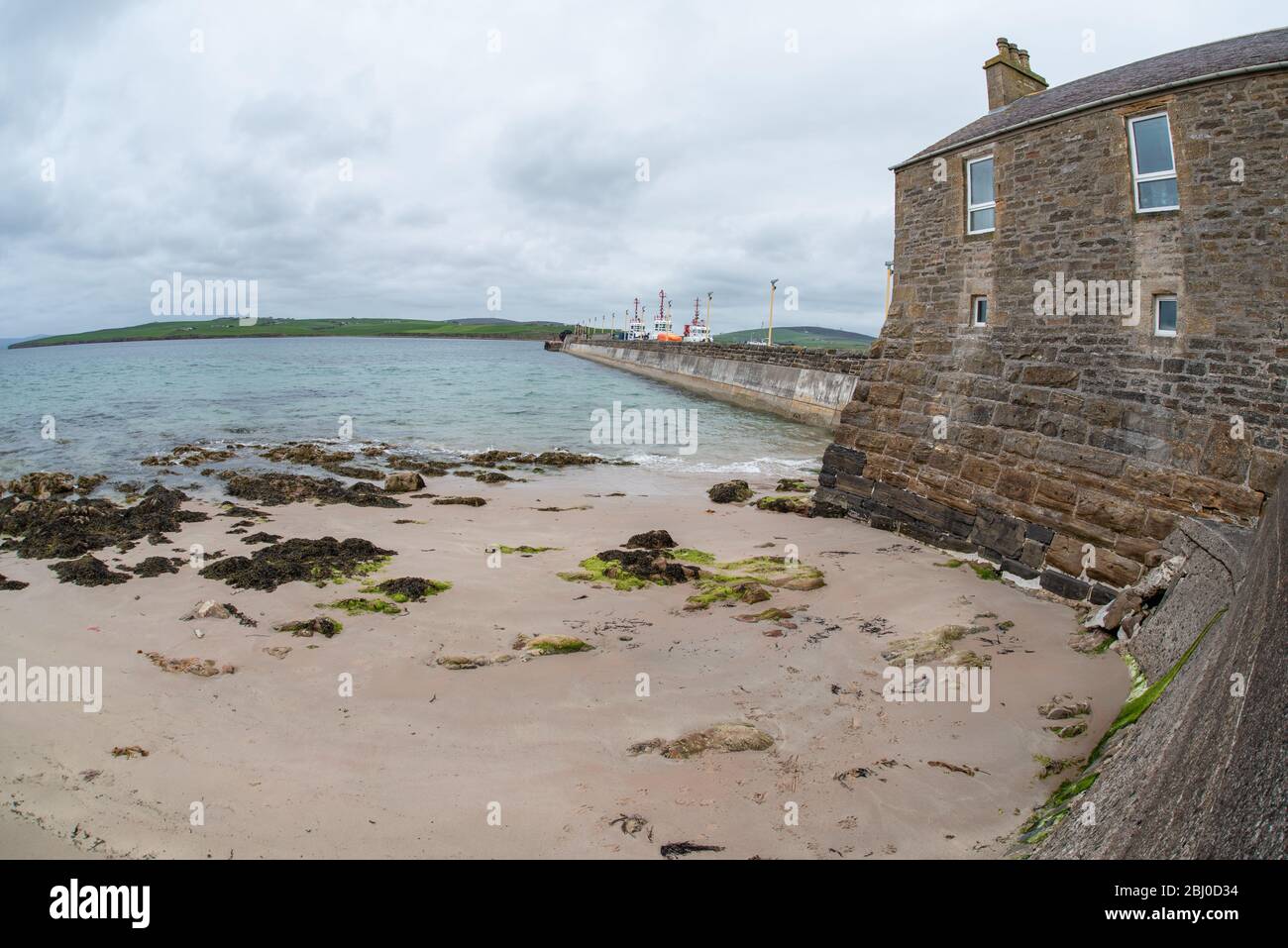 Scapa Flow Îles Orcades Port Écosse Royaume-Uni Europe Plus grand port naturel Banque D'Images