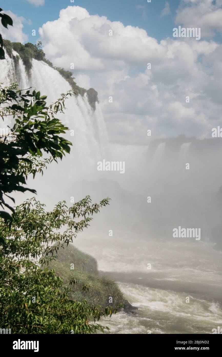 Chutes d'Iguazu, Argentine, Brésil Banque D'Images