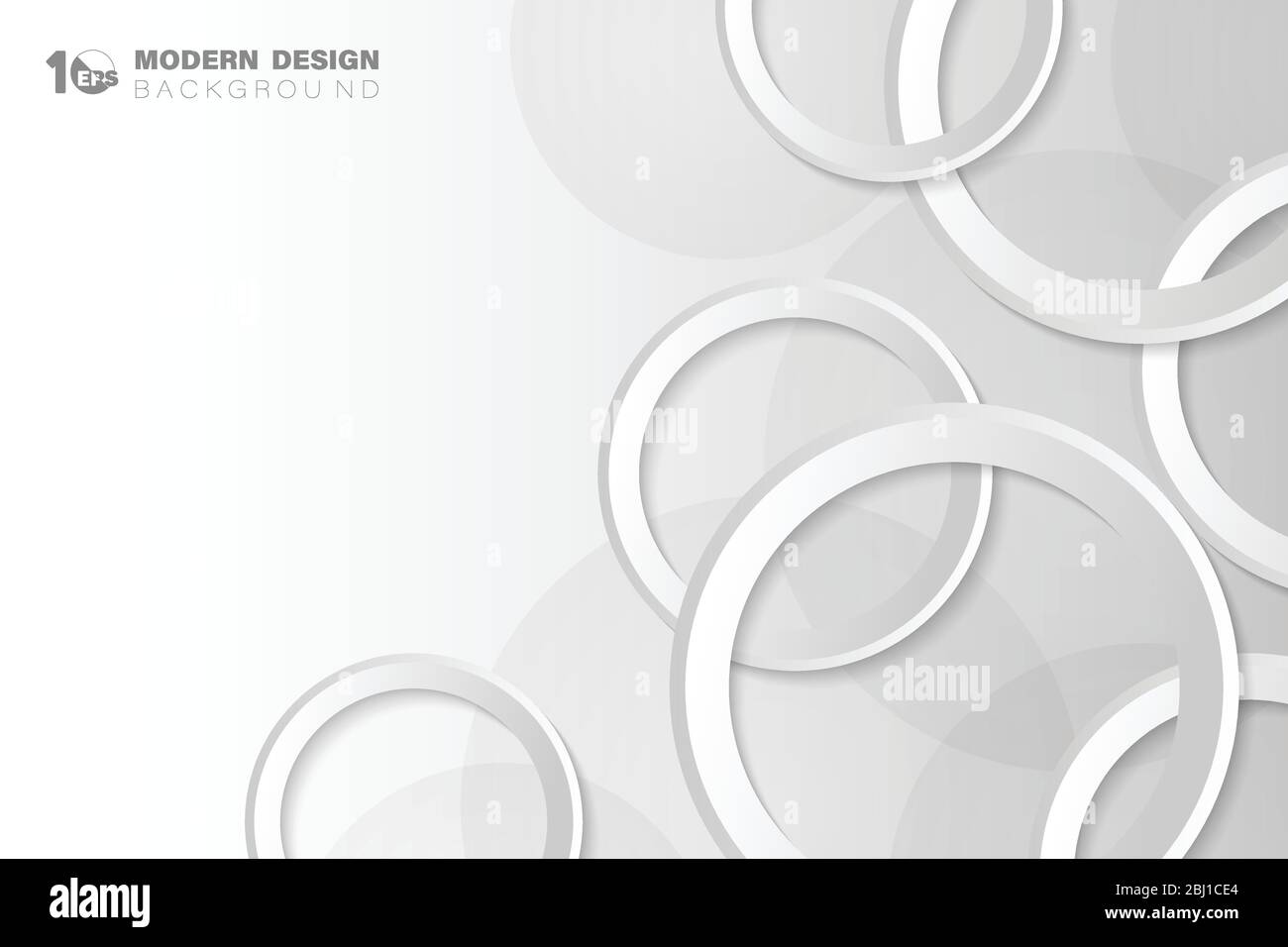Dégradé abstrait blanc et gris technologie de cercle forme tech design art fond. Décorez pour l'annonce, l'affiche, l'œuvre d'art, le modèle, l'impression. Ill Illustration de Vecteur