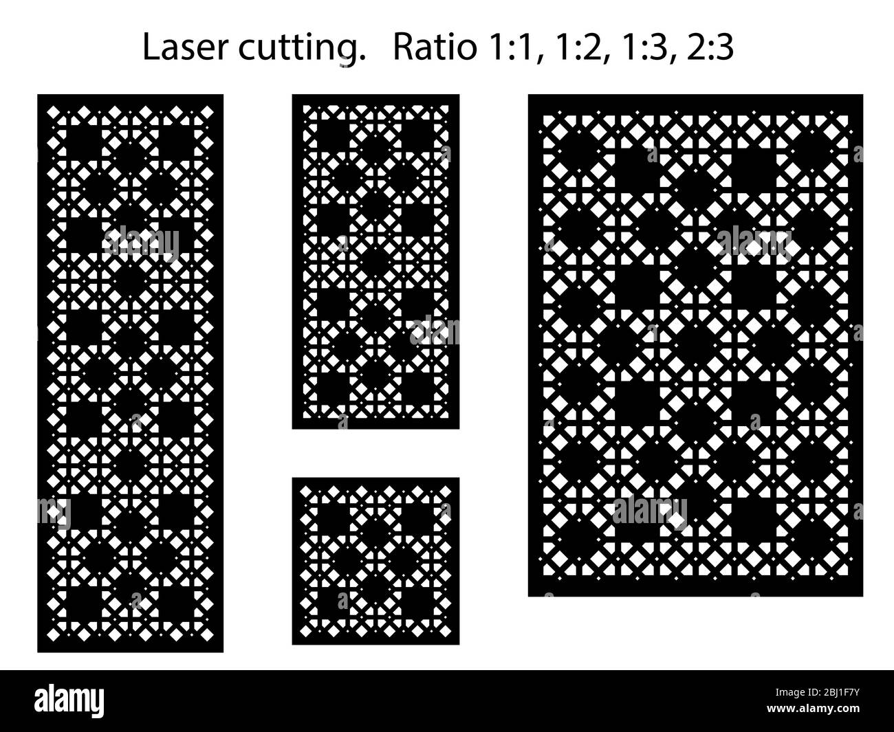 Ensemble de panneaux décoratifs vectoriels pour la découpe au laser, décoration intérieure. Modèle pour cloison intérieure de style arabesque Illustration de Vecteur Ensemble de panneaux décoratifs vectoriels pour la découpe au laser, décoration intérieure. Modèle pour cloison intérieure de style arabesque Illustration de Vecteur