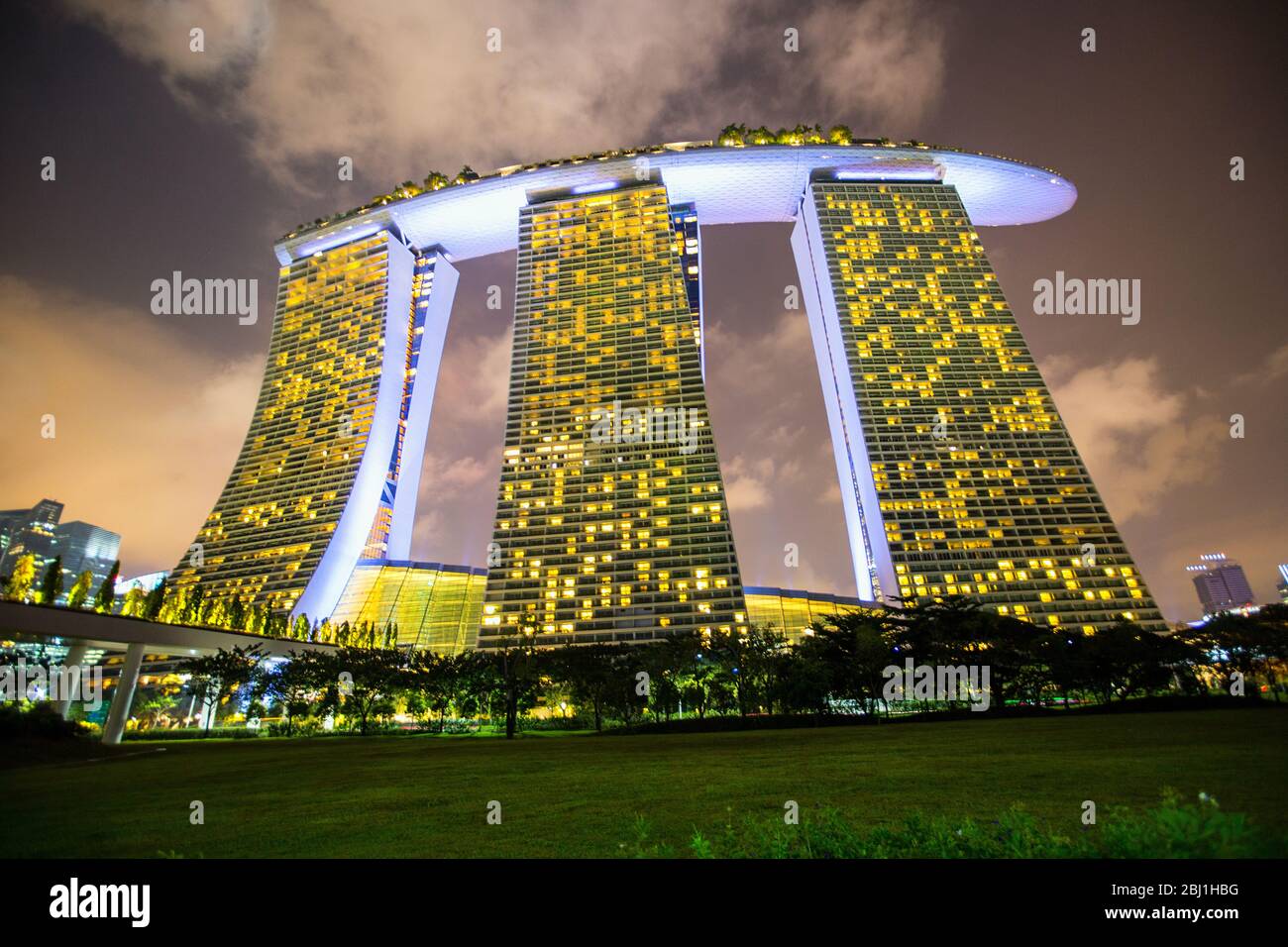 singapour, journée nationale de singapour, Marina Bay Sands, jardins près de la baie, attractions touristiques à Singapour, Banque D'Images