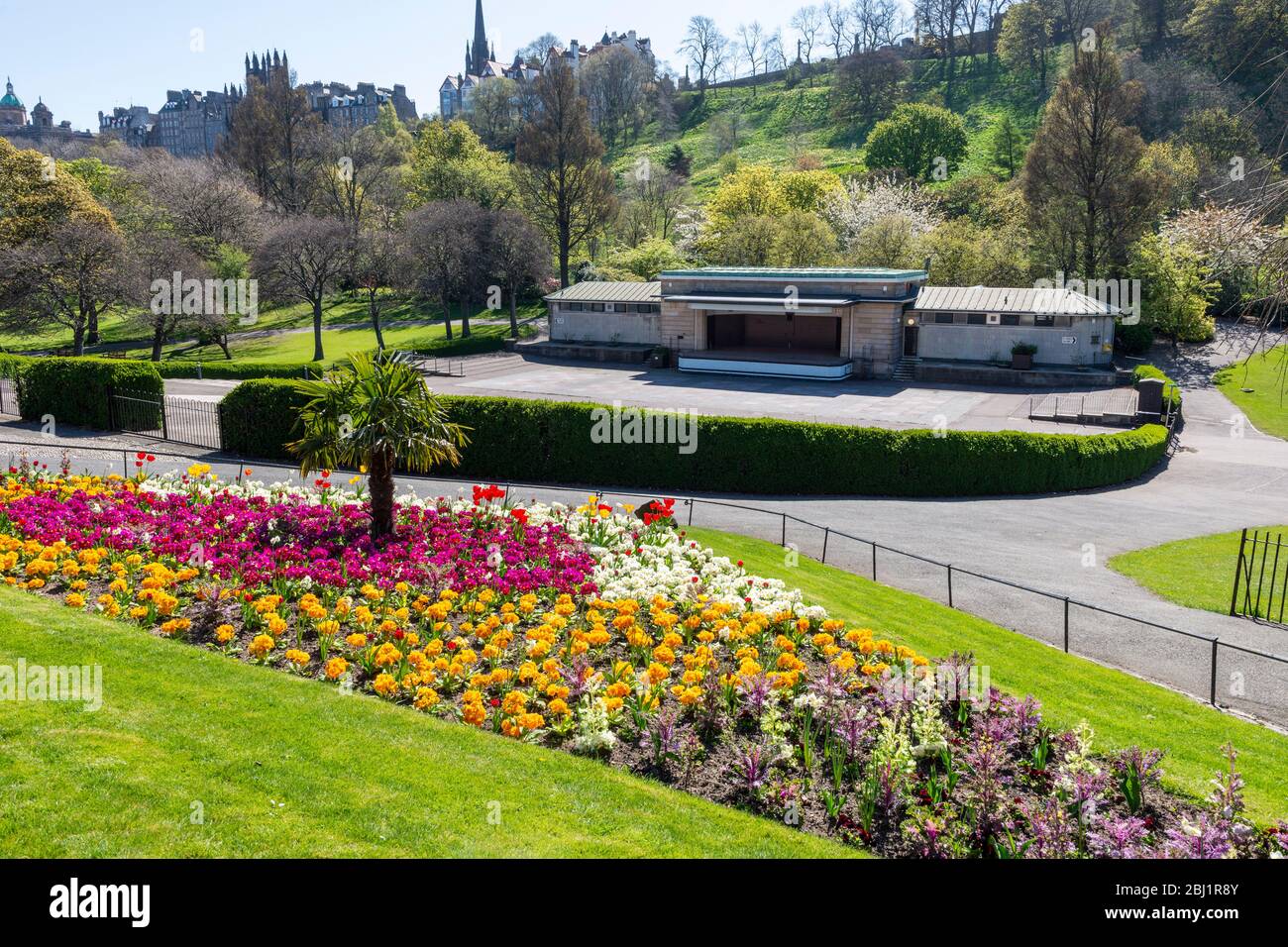 Ross Bandstand dans West Princes Street Gardens à Édimbourg, en Écosse, au Royaume-Uni Banque D'Images