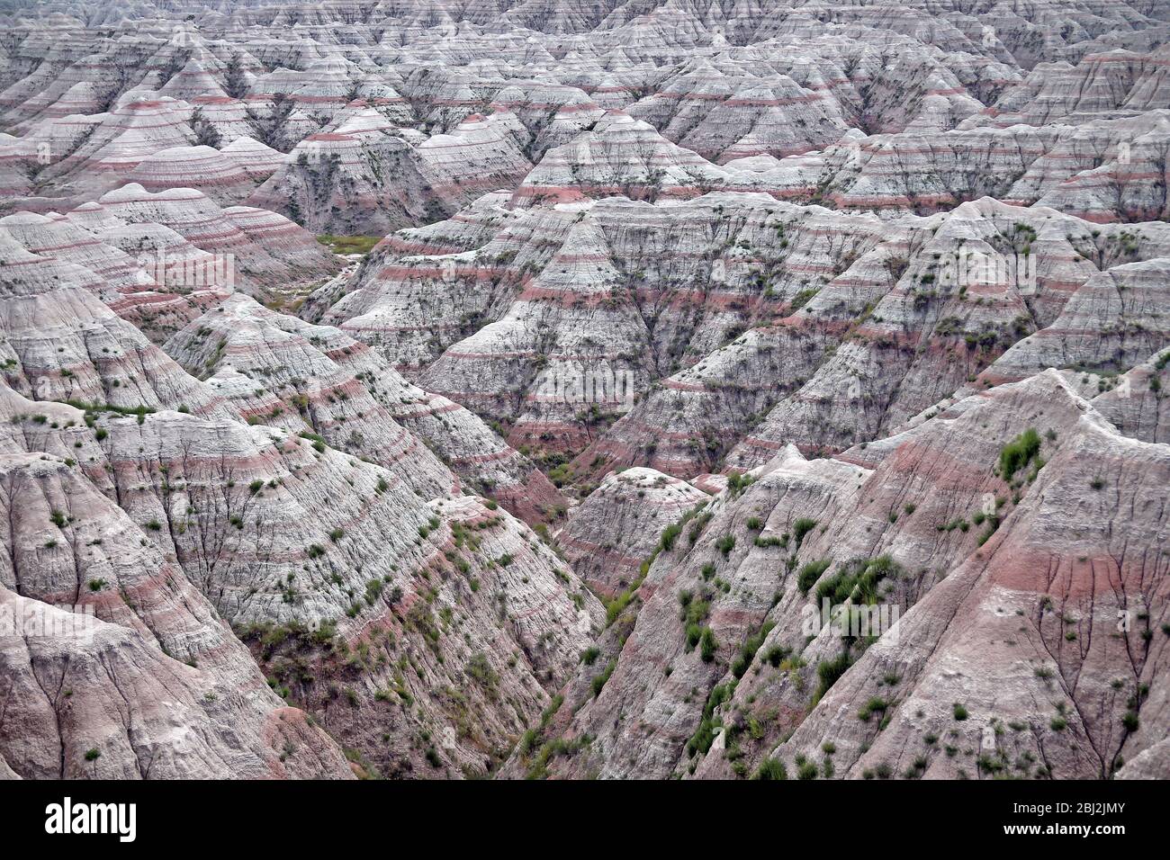 Vue sur le parc national Badlands (Dakota du Sud) Banque D'Images