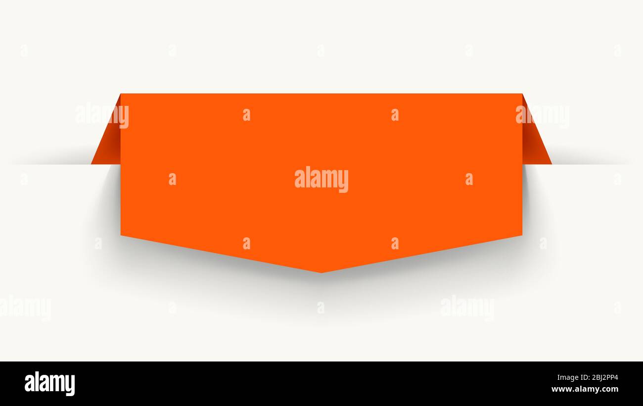ombre vierge de bannière orange Illustration de Vecteur