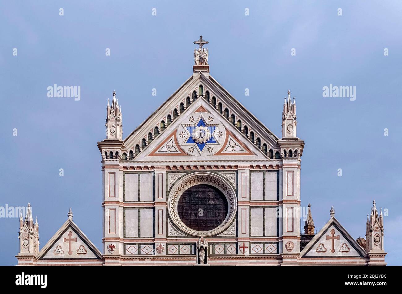 Italie Toscane - Florence - Piazza Santa Croce - Basilique de Santa Croce Banque D'Images