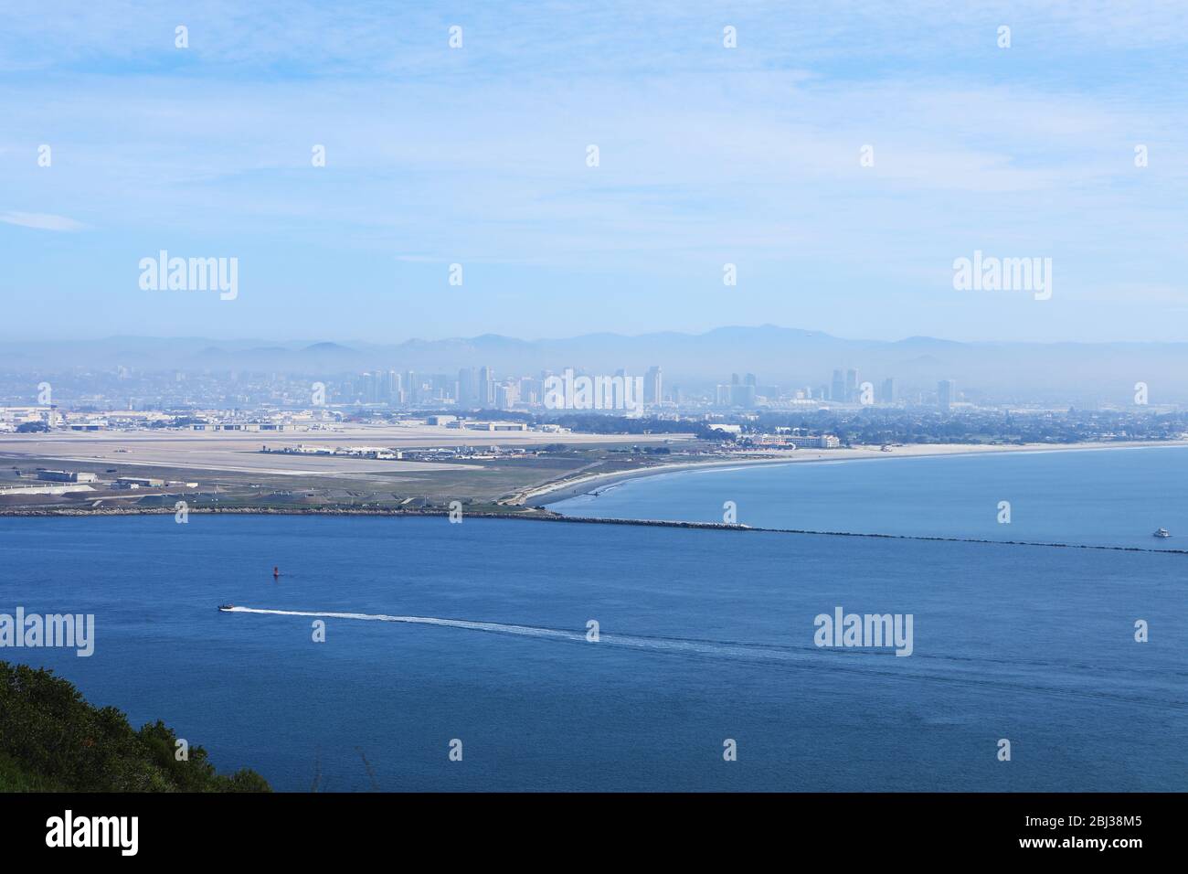 Le port de San Diego, Californie, pour une journée malteuse Banque D'Images