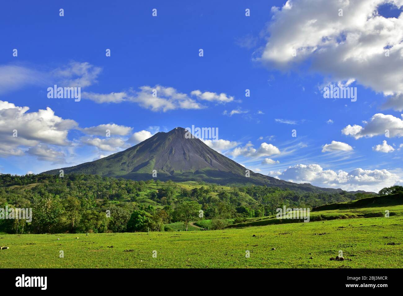 Paysage du volcan Arenal Banque D'Images