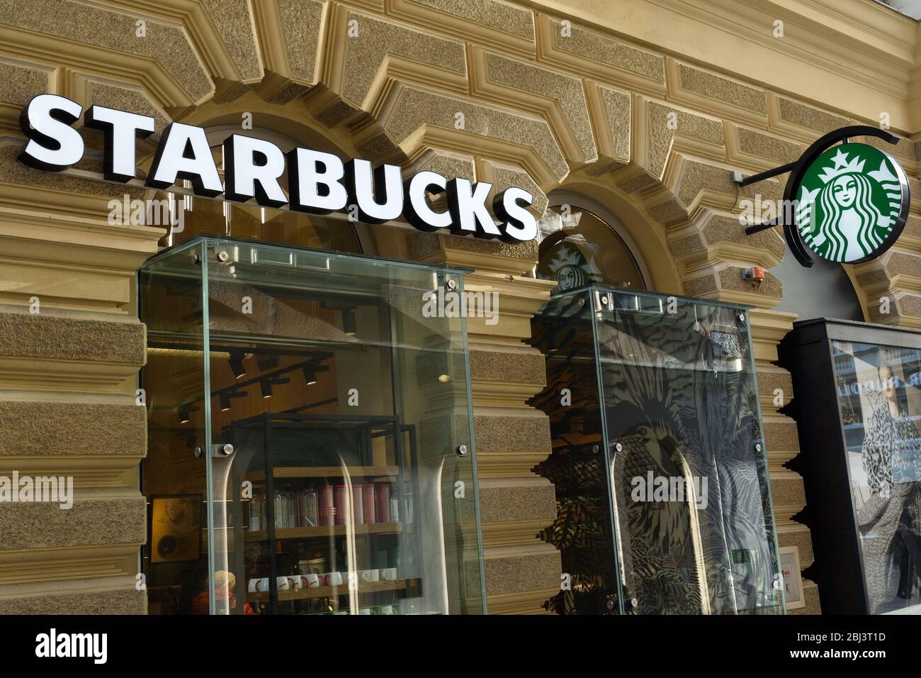 Vienne, Autriche. Le Starbucks à Vienne Banque D'Images