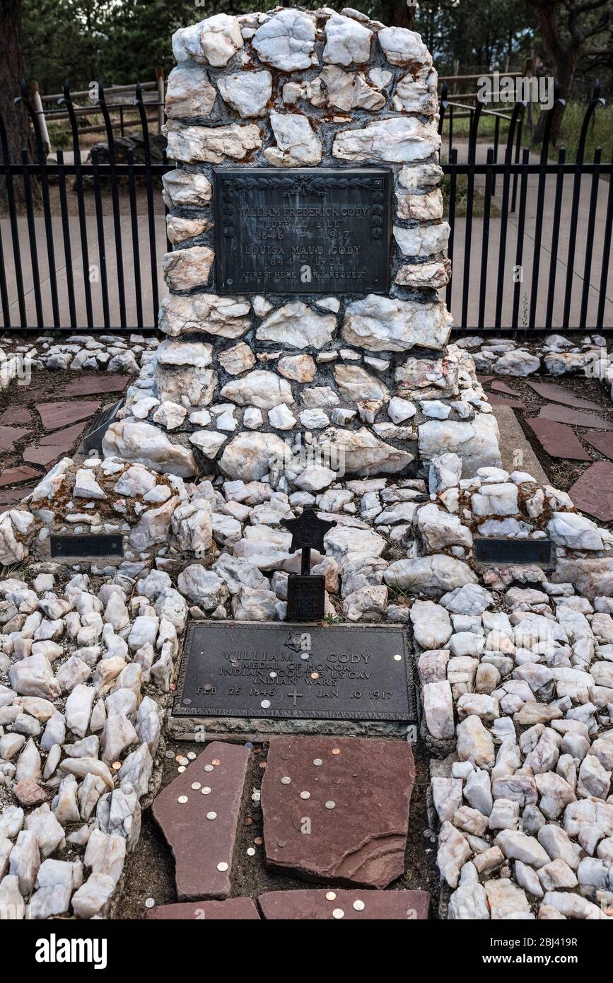 Site Buffalo Bill grave à Lookout Mountain à Golden. Banque D'Images