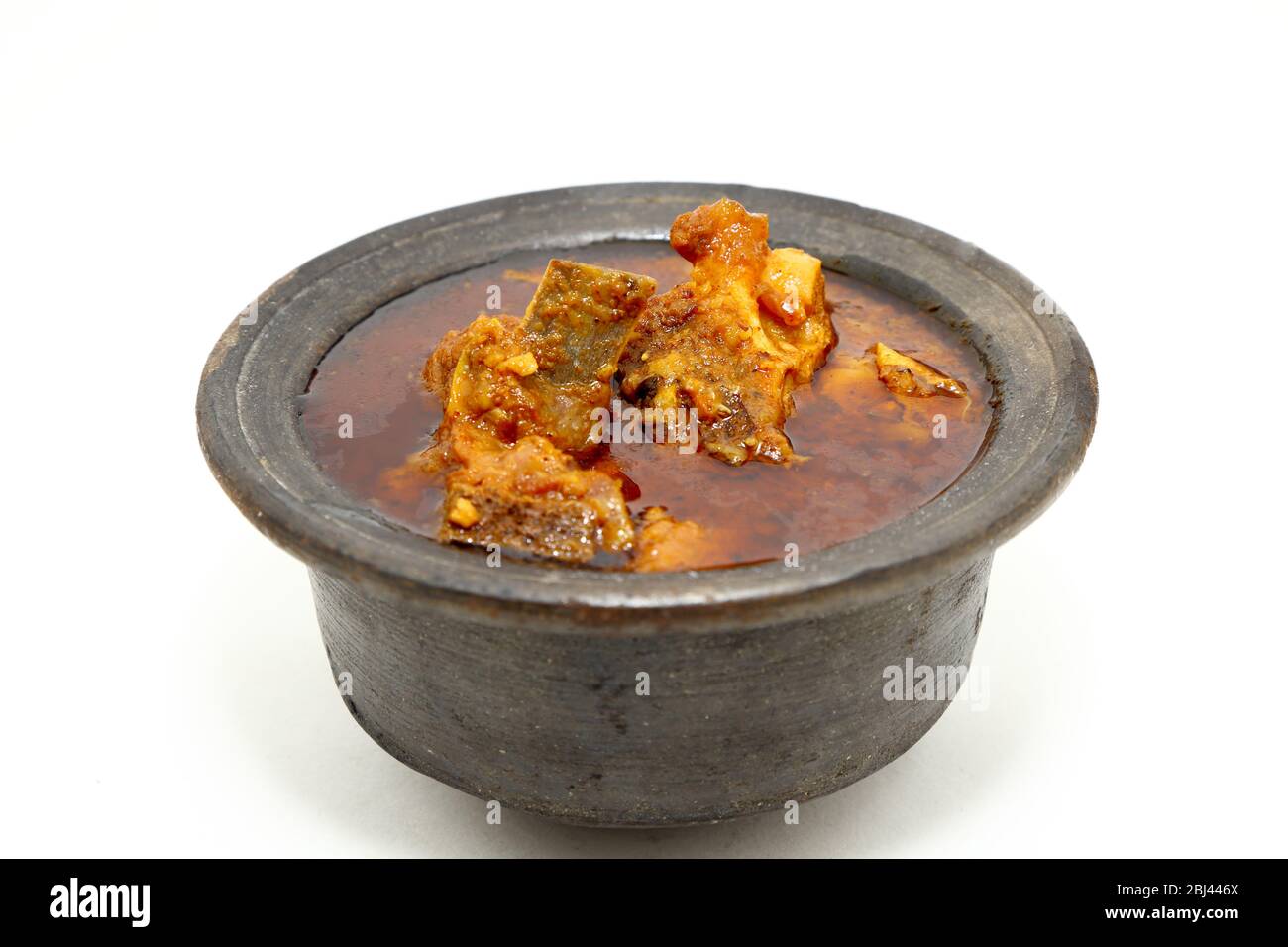 Plat de viande ou curry de mouton indien Banque D'Images