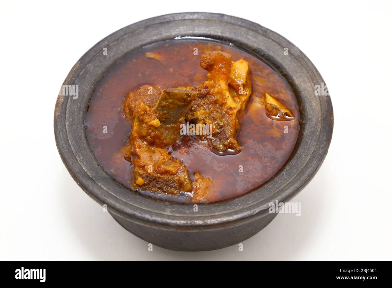 Plat de viande ou curry de mouton indien Banque D'Images