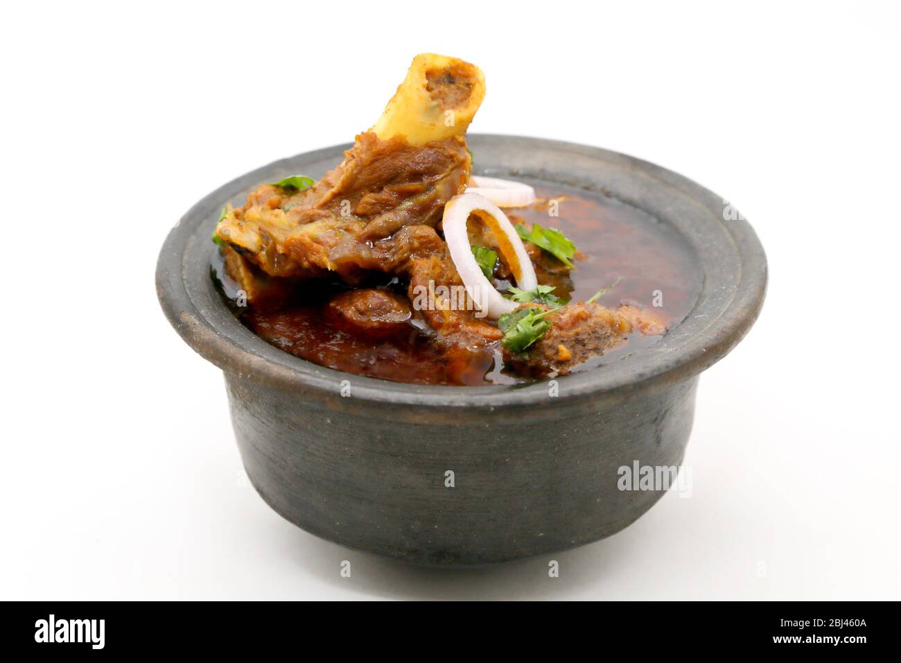 Plat de viande ou curry de mouton indien Banque D'Images