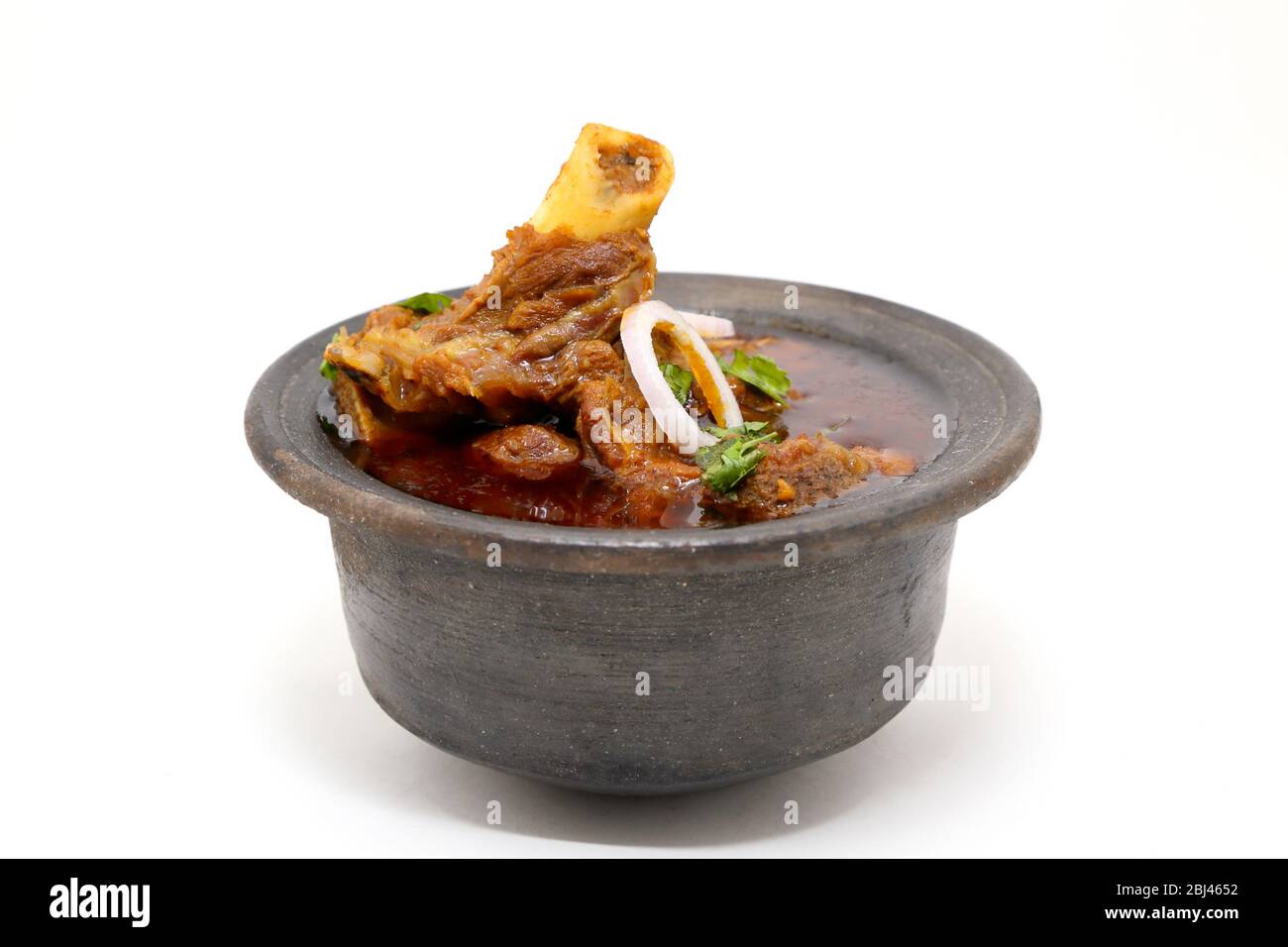 Plat de viande ou curry de mouton indien Banque D'Images