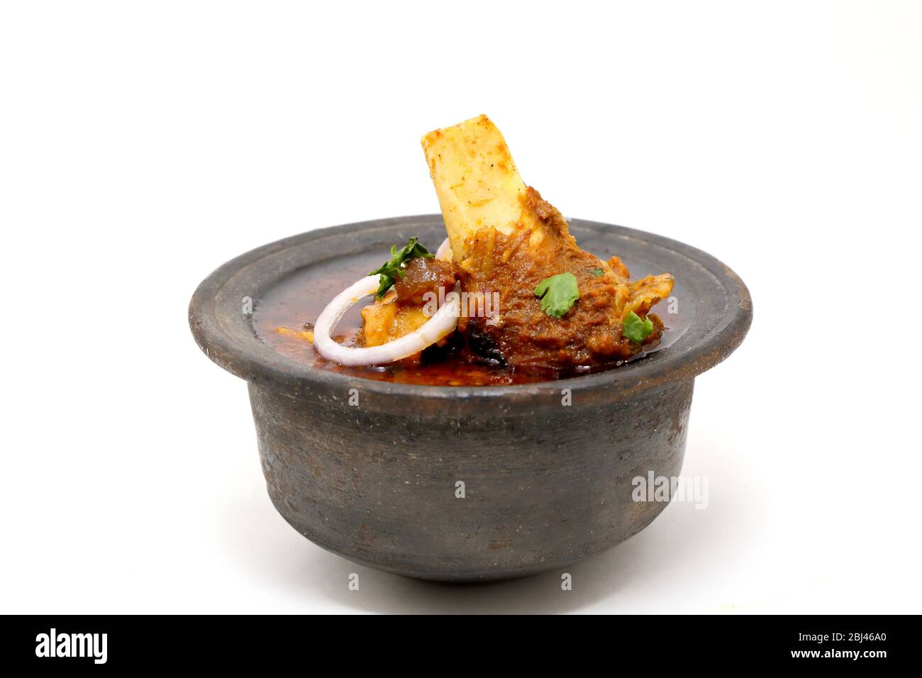 Plat de viande ou curry de mouton indien Banque D'Images