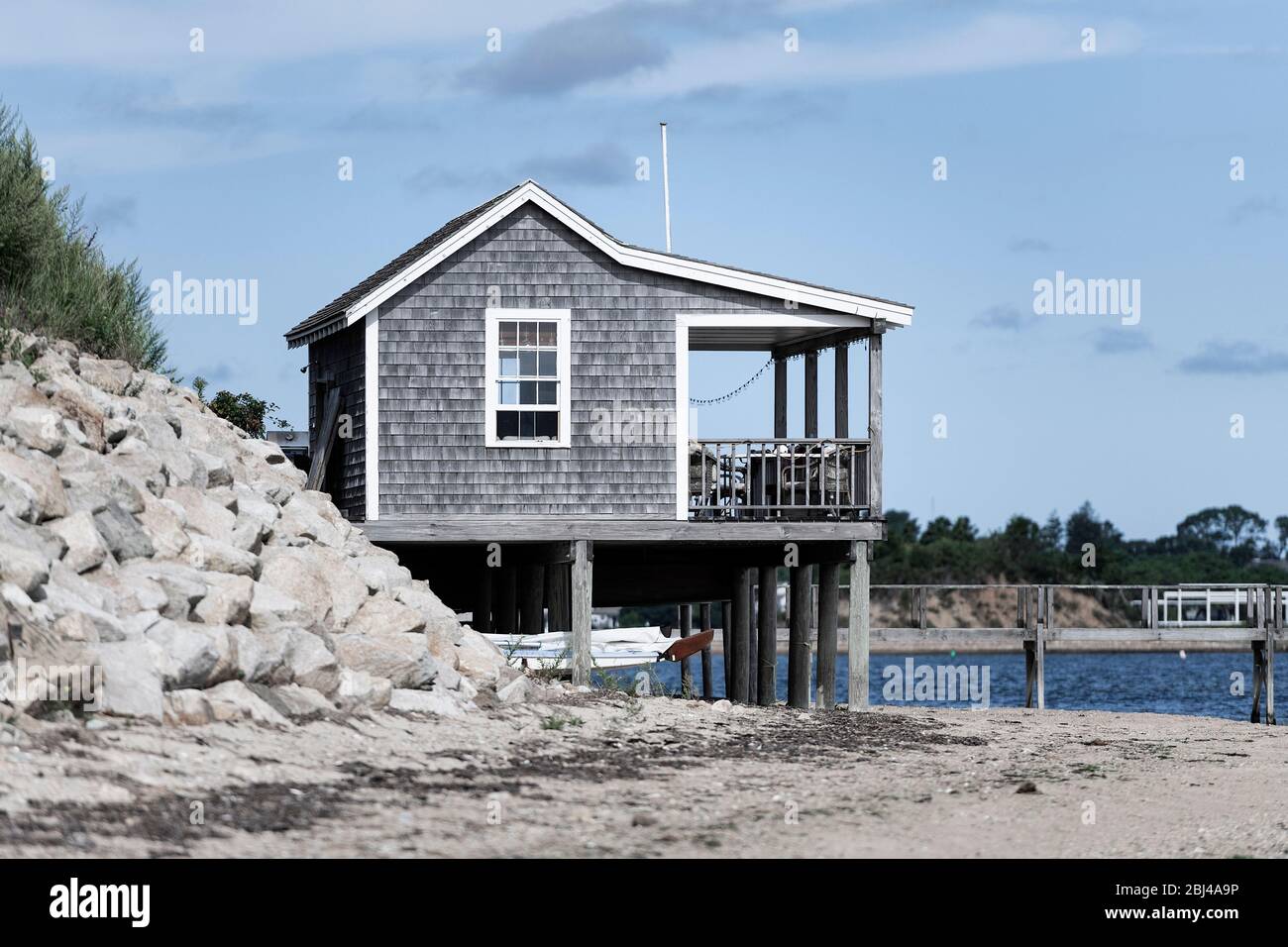 Chalet rustique à Chatham à Cape Cod. Banque D'Images