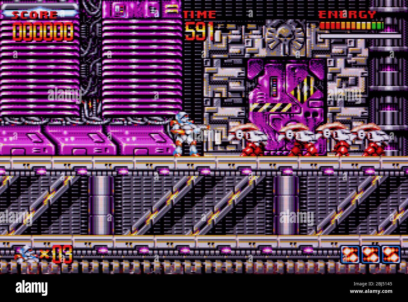 MEGA Turrican - Sega Genesis Mega Drive - usage éditorial uniquement Banque D'Images