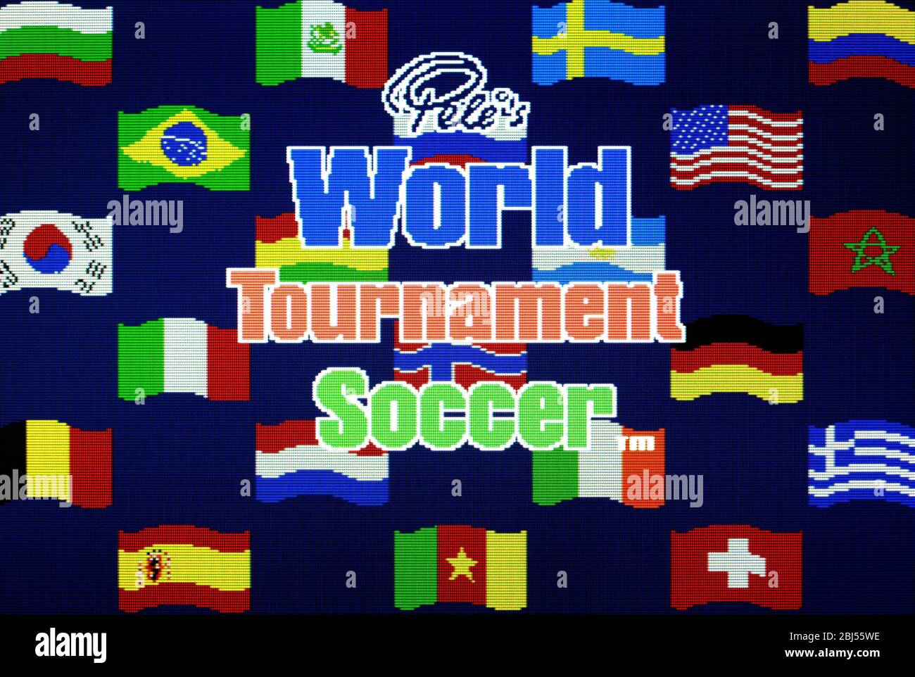 Pele's World Tournament Soccer - Sega Genesis Mega Drive - usage éditorial seulement Banque D'Images