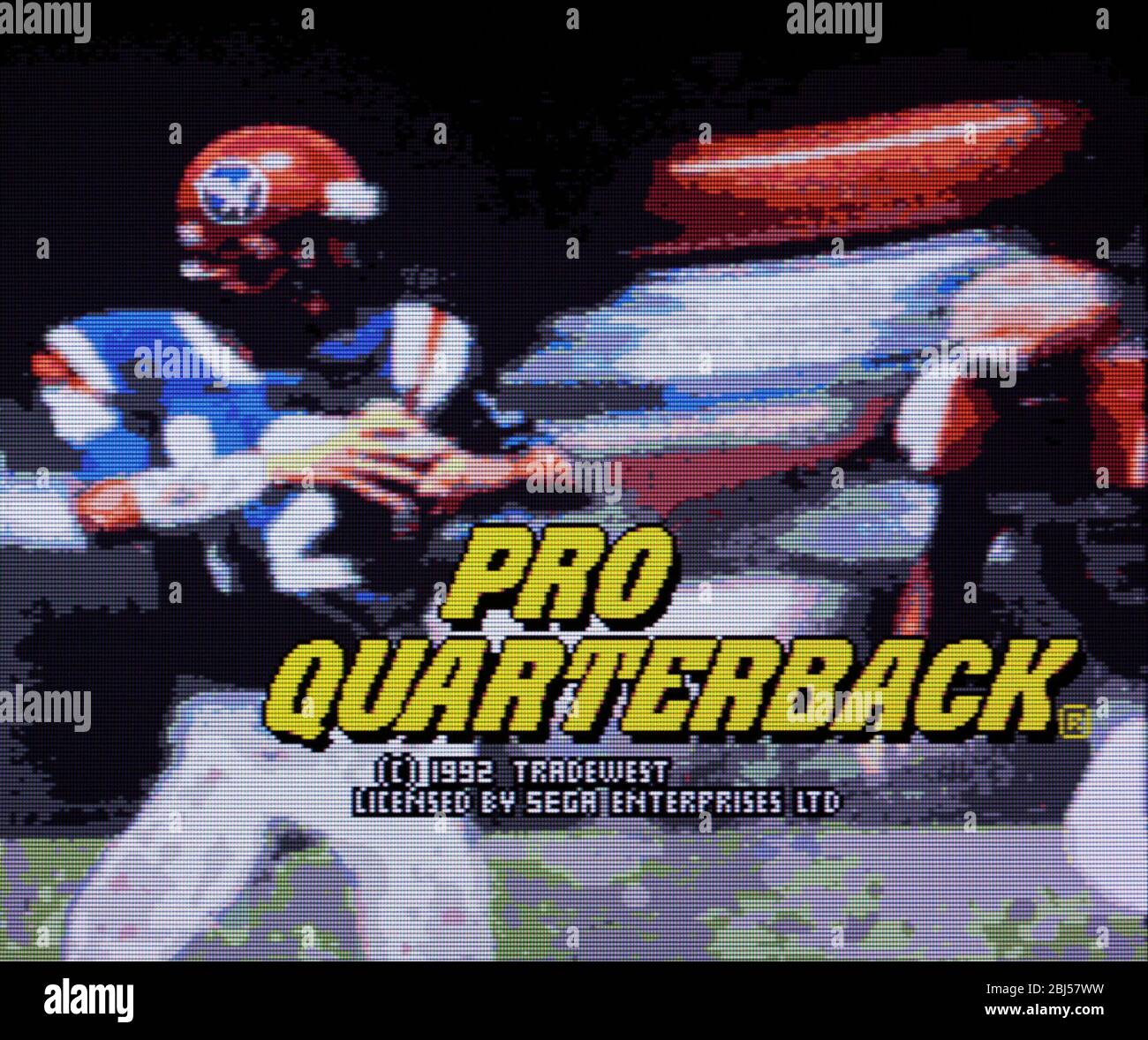 Pro Quarterback - Sega Genesis Mega Drive - usage éditorial uniquement Banque D'Images