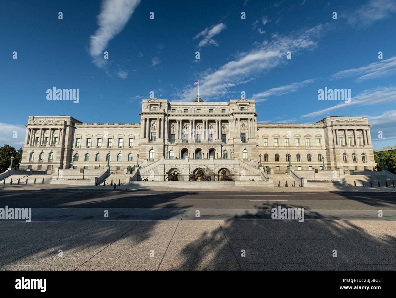 Bibliothèque du Congrès, la plus grande bibliothèque au monde à Washington DC États-Unis Banque D'Images