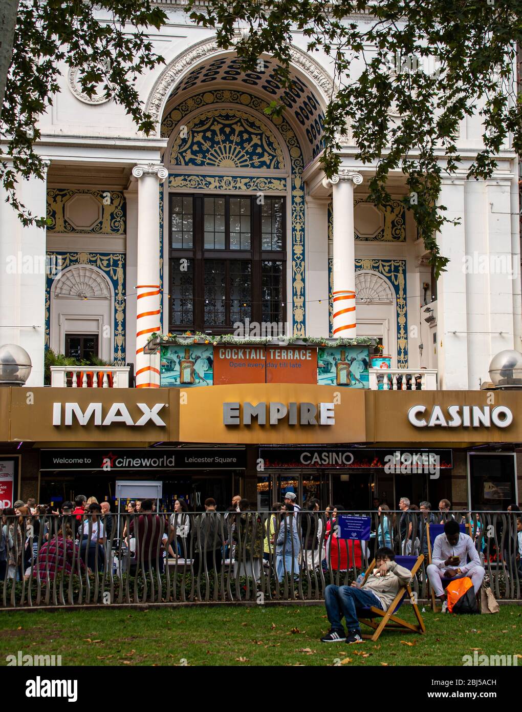 Londres, Royaume-Uni - 18 août 2019 : la façade du cinéma de l'Empire du monde à Leicester Square Banque D'Images