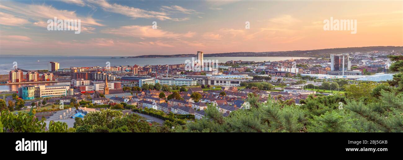 Swansea City, Pays de Galles, Royaume-Uni Banque D'Images