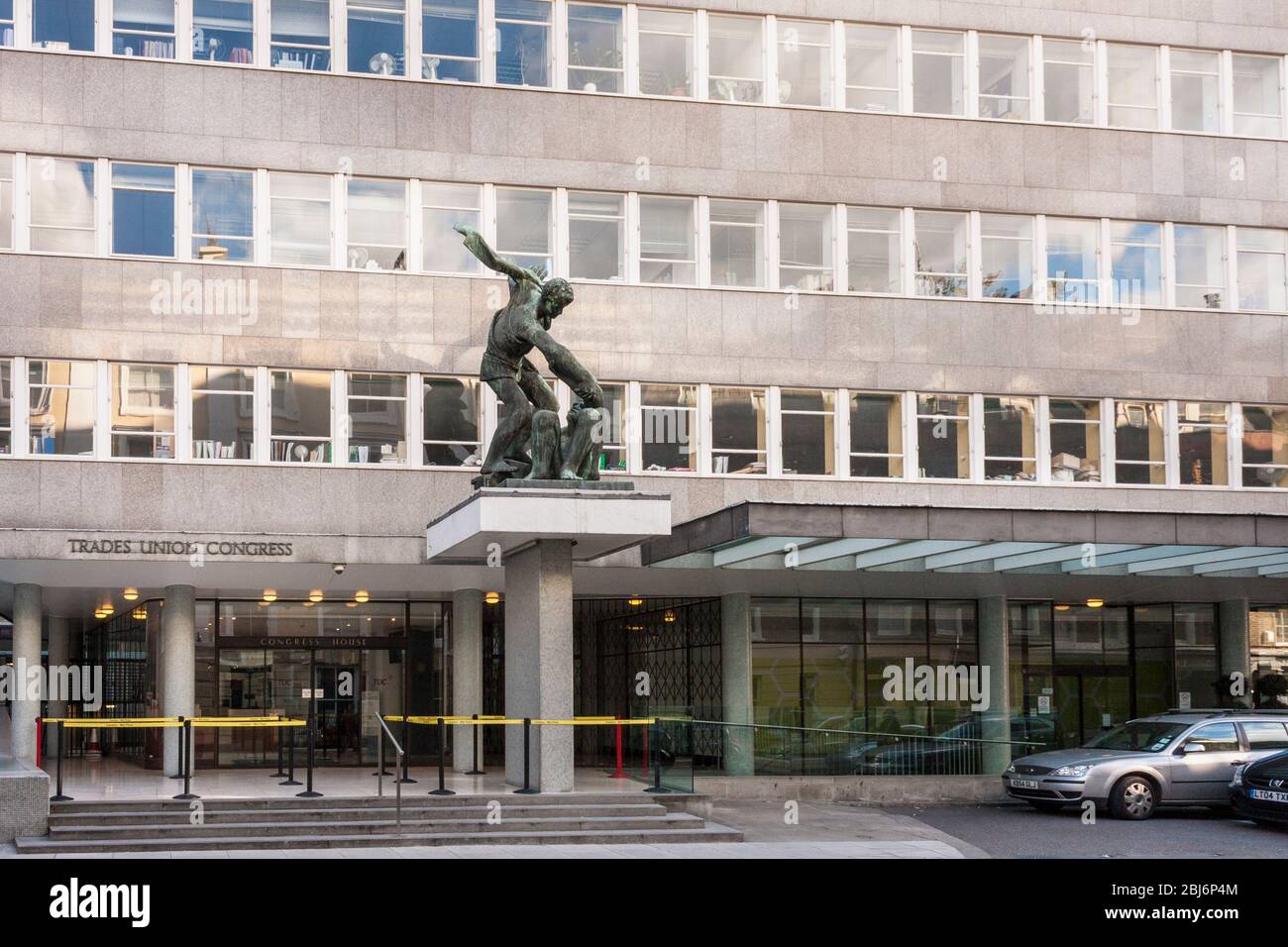 Vue extérieure du siège du Congrès Trades Union à Londres. Banque D'Images