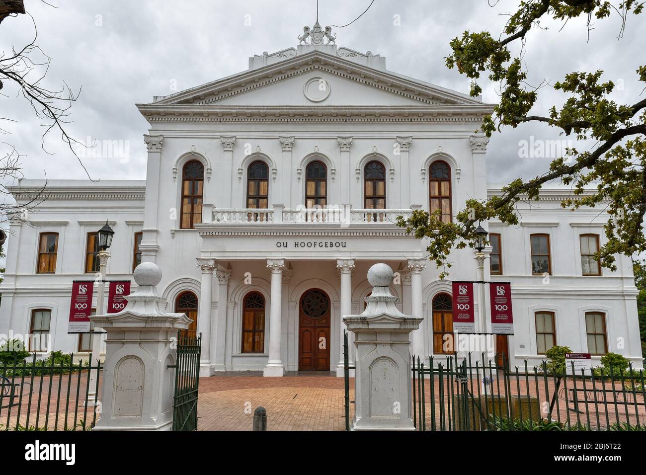 Construction de la Faculté de droit de l'Université Stellenbosch, Stellenbosch, Western Cape, Afrique du Sud Banque D'Images