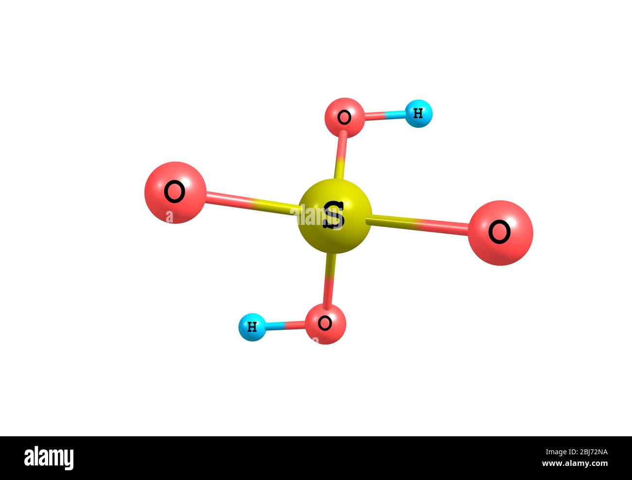 L'acide sulfurique (acide sulfurique) est un acide minéral fort très corrosif dont la formule moléculaire est H2SO4. C'est un piquant-étheal, incolore à gigole Banque D'Images