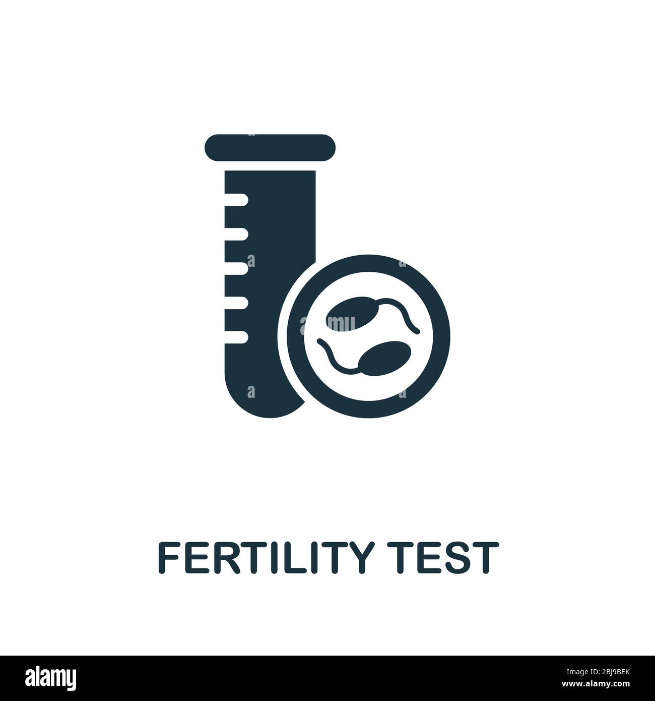 Icône Test de fertilité. Illustration simple de la collecte d ...
