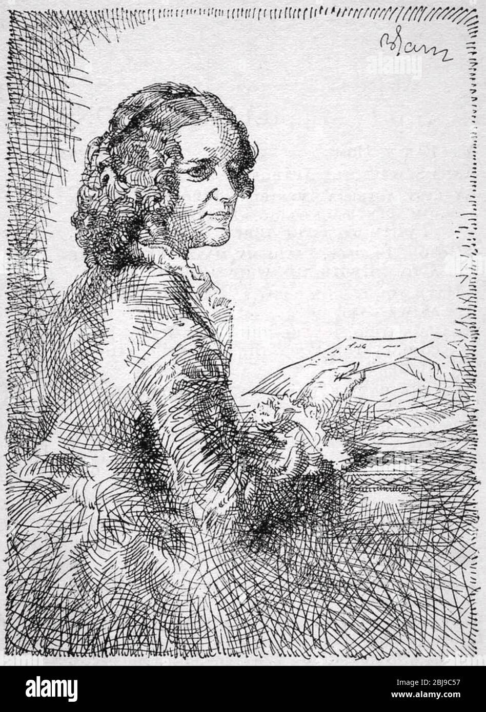 ANNA SEWELL (1820-1878) romancier anglais qui a écrit Black Beauty en 1877 Banque D'Images