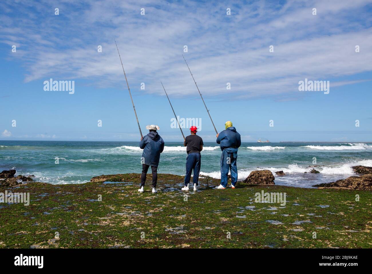 Pêcheur en afrique du Sud Banque D'Images