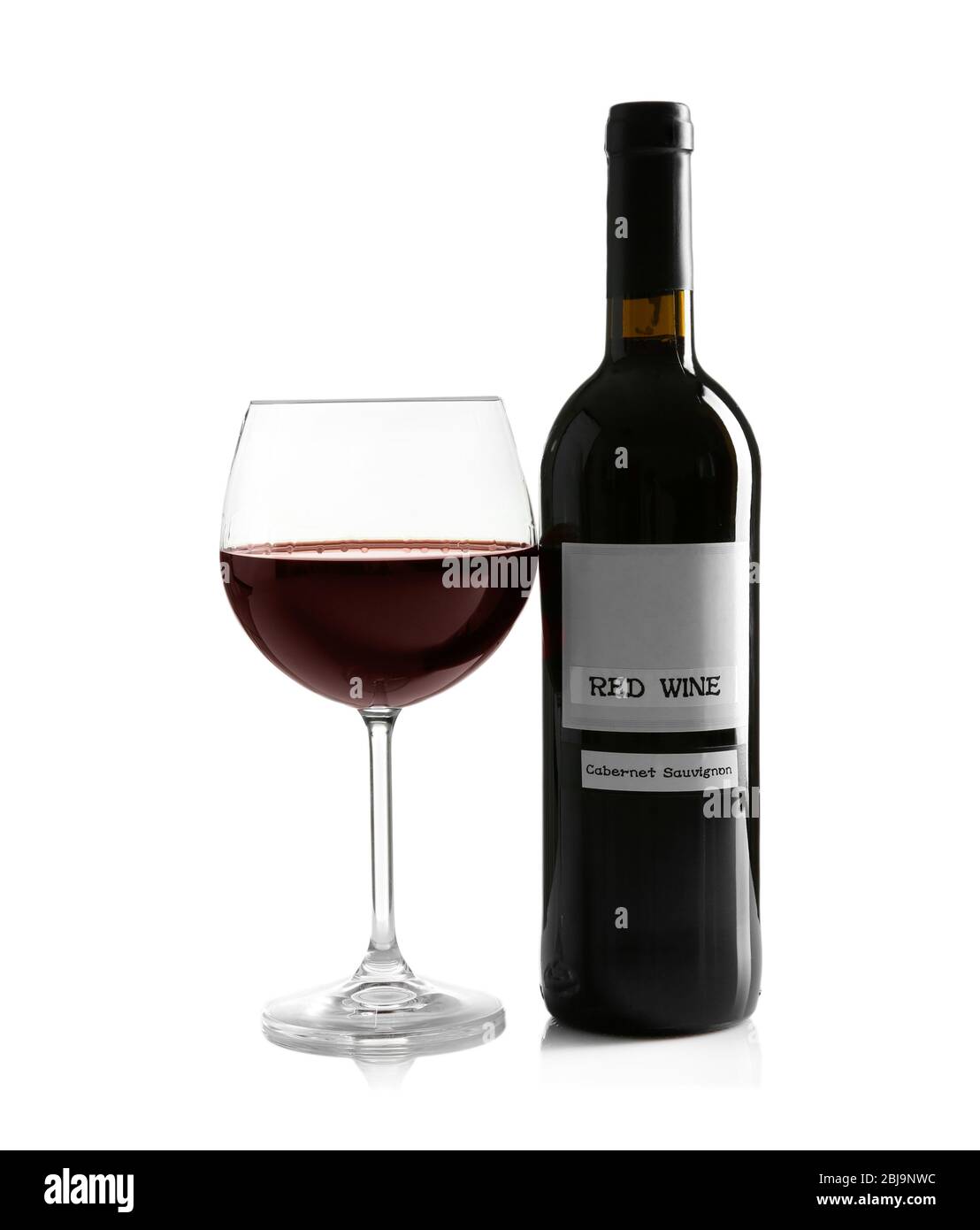 Vin rouge, isolated on white Banque D'Images