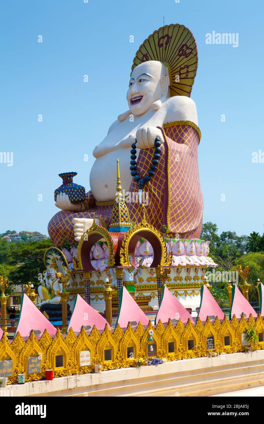 Temple Wat Plai Laem, Ko Samui, Thaïlande Banque D'Images