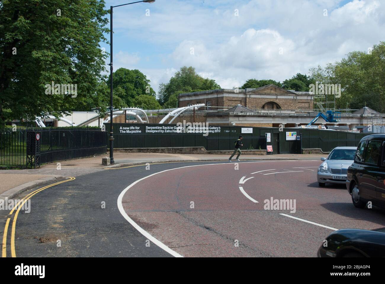 Zaha Hadid Architects Restaurant en construction Serpentine Sackler Gallery, West Carriage Drive, Londres W2 2AR Banque D'Images Zaha Hadid Architects Restaurant en construction Serpentine Sackler Gallery, West Carriage Drive, Londres W2 2AR Banque D'Images