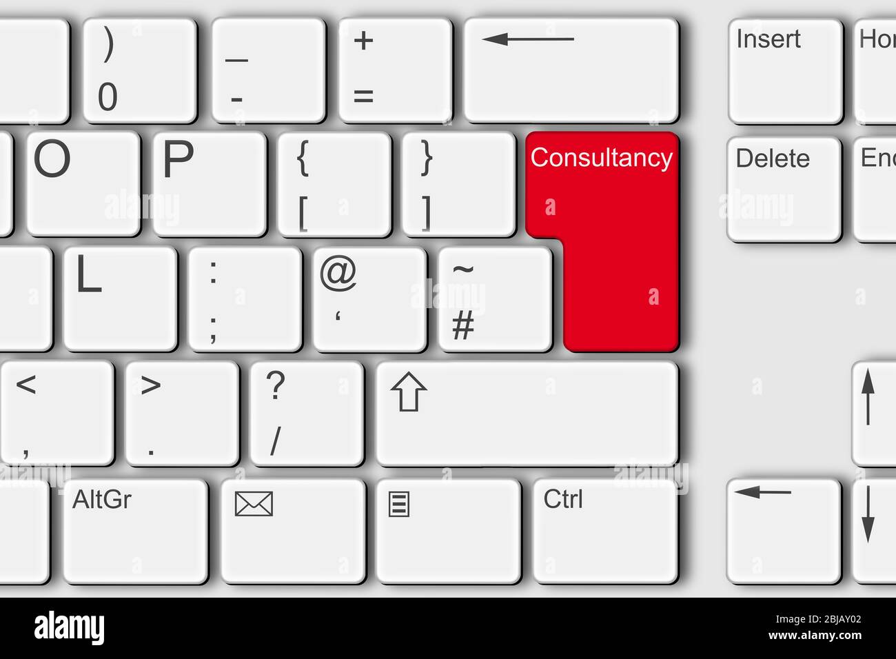 Une conception de conseil PC ordinateur clavier illustration Banque D'Images