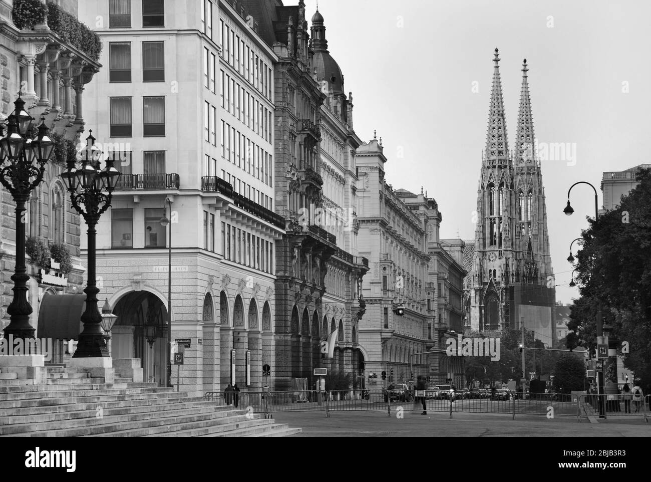 Old street à Vienne. L'Autriche Banque D'Images
