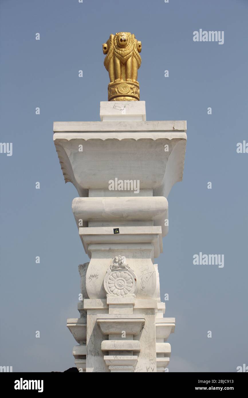 Shri RAM Setu point de vue depuis Dhanushkodi point Banque D'Images