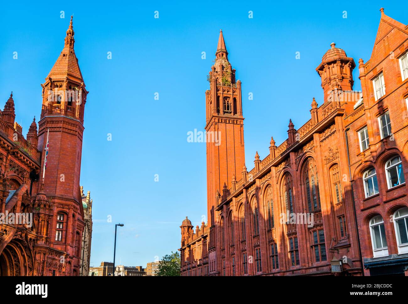 Salle centrale méthodiste et cours de droit de Victoria à Birmingham, Angleterre Banque D'Images