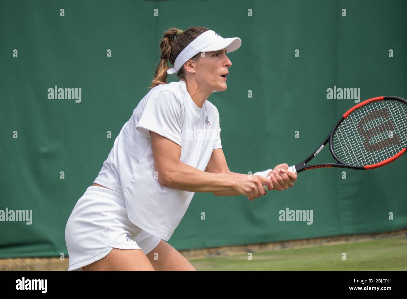 Andrea Petkovic à Wimbledon 2018 Banque D'Images