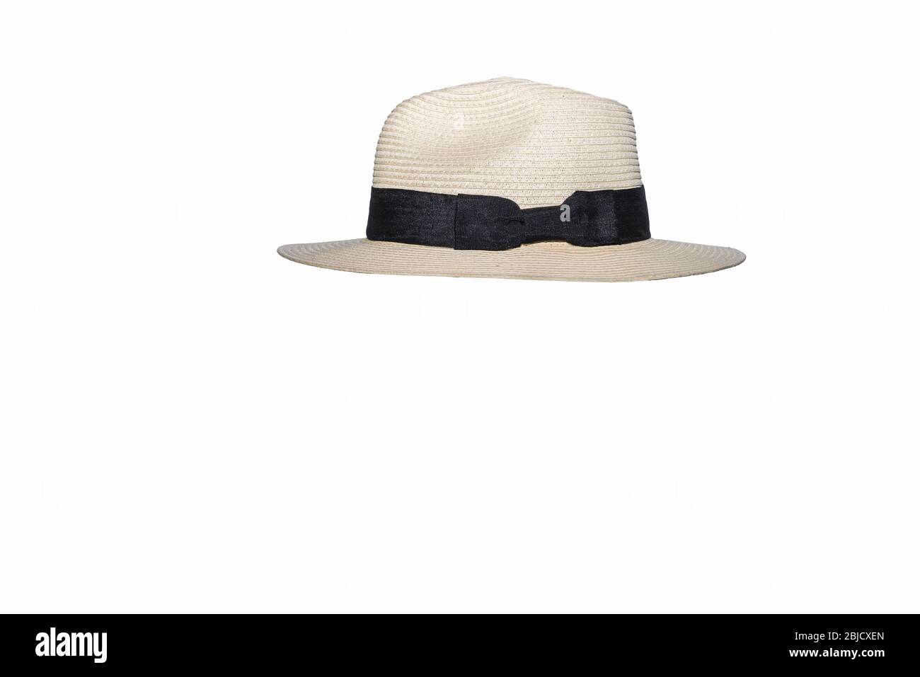 Chapeau Panama. . Concept : homme invisible, homme moderne, mode, homme du monde, sans cerveau, creux. Banque D'Images