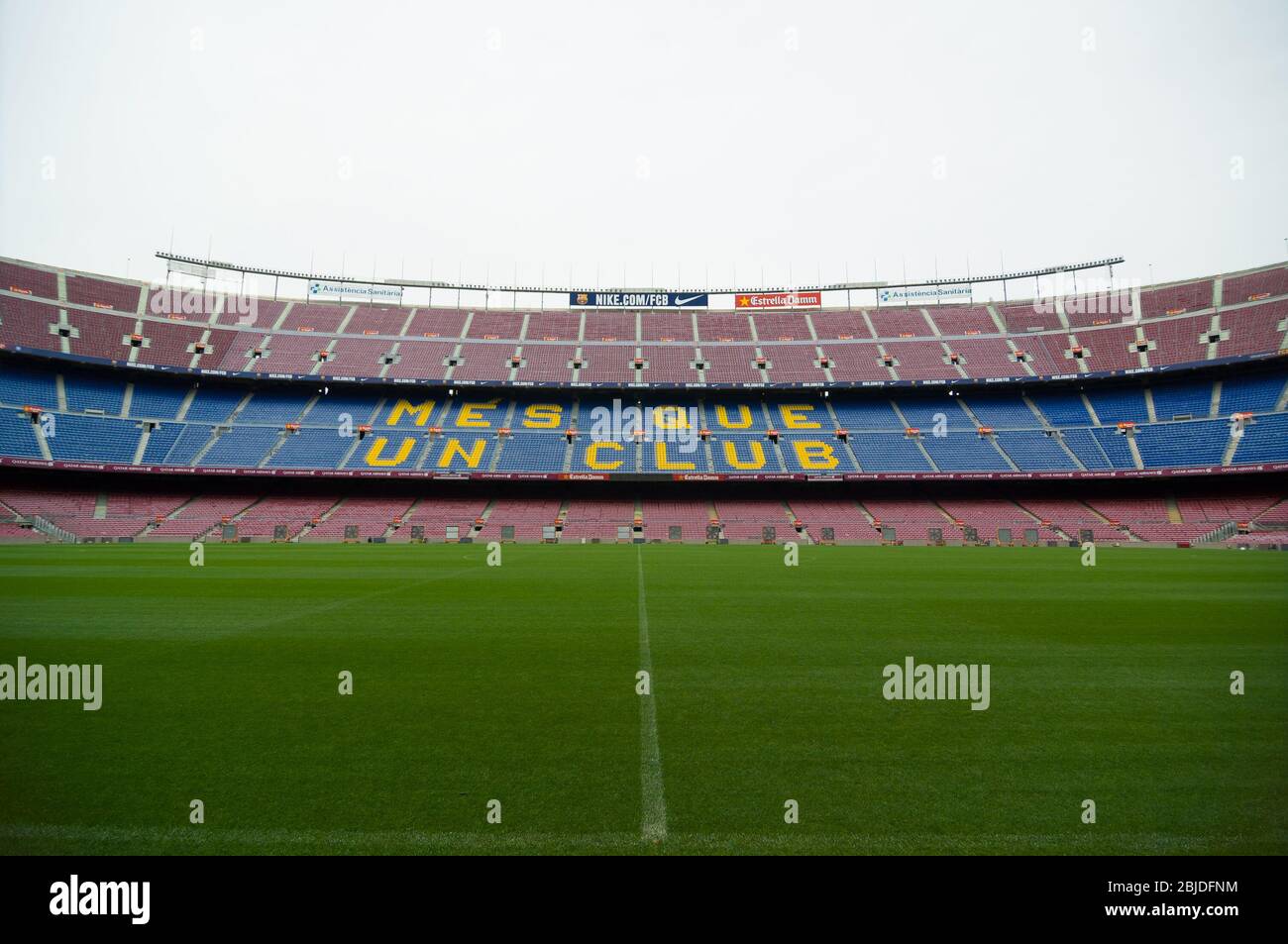 Barcelone, Espagne - 22 septembre 2014 : Camp Nou est un plus grand d'Europe. Il a été l'accueil du FC Barcelone depuis son achèvement en 1957. Bar Banque D'Images