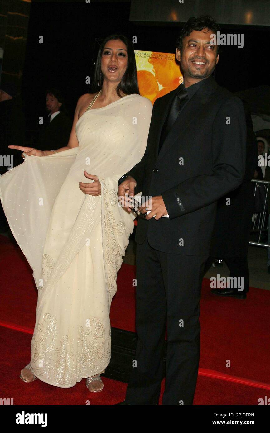 6 mars 2007, New York, New York, USA: L'acteur indien IRRFAN KHAN et TABU arrivent à la première du homonyme de Chelsea West Cinemas à New York. (Image de crédit : © Mitchell Levy/ZUMA Wire) Banque D'Images